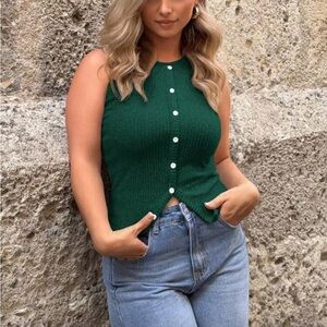 SHEIN ribbed sleeveless tops bundle- Size L (2 pieces)